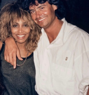 Tina Turner with her husband.